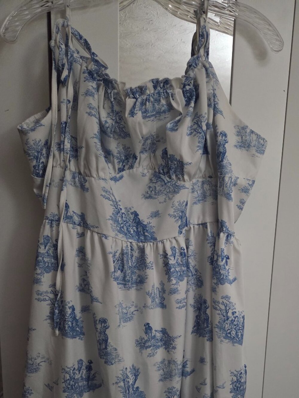 SHEIN Blue Toile Dress | 4XL
